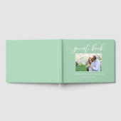 Livre D'or Chic Mint Green Mariage Couple Photo (Complet)