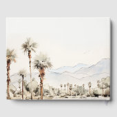 Livre D'or Chic Palm Springs California Mariage paysager (Verso)