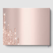 Livre D'or Chic Parties scintillant  Rose Gold Sweet 16 (Verso)