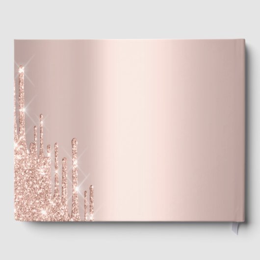 Livre D'or Chic Parties scintillant  Rose Gold Sweet 16 (Verso)