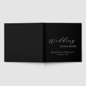 Livre D'or Chic Simple Minimalist Modern Plain Wedding Black (Complet)