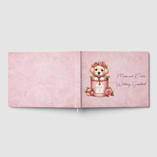 Livre D'or Chien dans un seau Mariage de maman et papa (Complet)