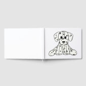 Livre D'or Chien en dalmate dessin simple noir (Complet)
