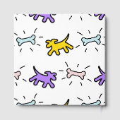 Livre D'or Chiens Bones Graffiti Style Anniversaire de enfant (Verso)