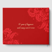 Livre d'or chinois pour l'anniversaire du Mariage  (Verso)