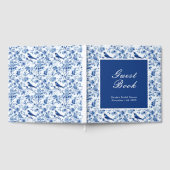 Livre D'or Chinoiserie Blue Birds and Flowers Bridal Shower (Complet)
