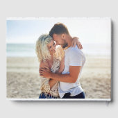 Livre D'or Chinoiserie Blue Romantic Fiançailles Photo Mariag (Verso)