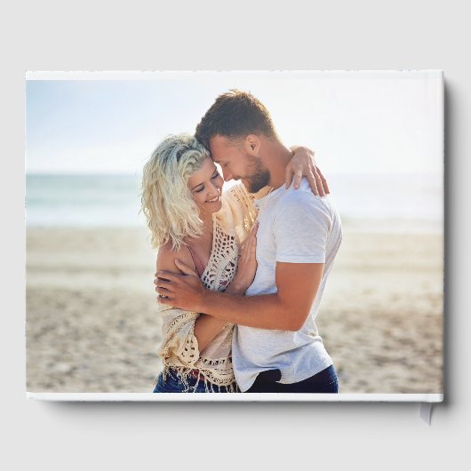 Livre D'or Chinoiserie Blue Romantic Fiançailles Photo Mariag (Verso)