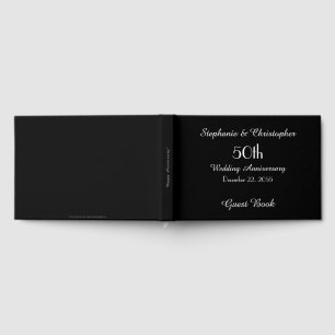 Livre D'or CHOISISSEZ VOTRE COULEUR Fête d'anniversaire de 50