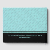 Livre D'or Christian Custom HONNEUR L'ÉTERNEL Visiteurs (Verso)