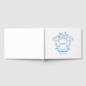 Livre D'or Cimier Mariage Floral Eucalyptus Monogram (Complet)