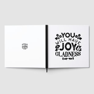 Livre D'or Citation Inspirante de Joie et de Félicité