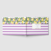 Livre D'or Citrons D'Aquarelle Et Mariage De Lavande (Complet)