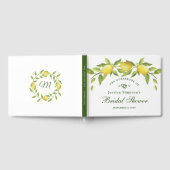 Livre D'or Citrons doux et verdure Fête de mariage aquarelle (Complet)