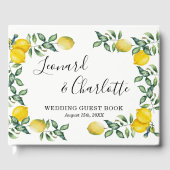 Livre D'or Citrons tendance Mariages clients Réserver (Recto)