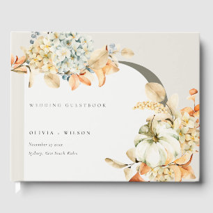 Livre D'or Citrouille de automne rustique Mariage d'arche flo
