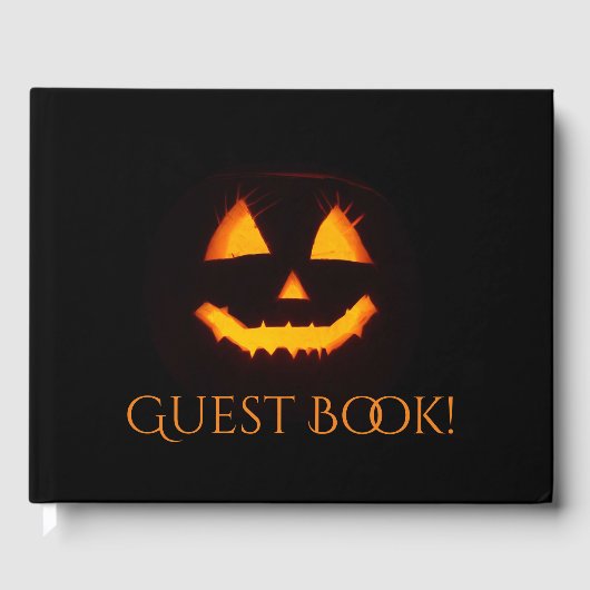 Livre D'or Citrouille lumineuse Jack O Lantern  (Recto)