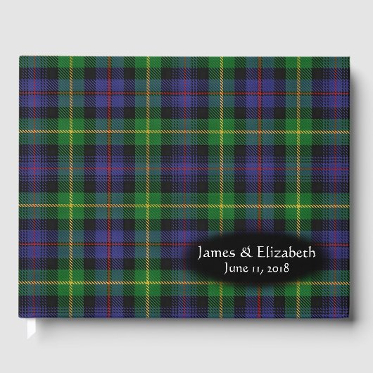Livre D'or Clan écossais Farquharson Tartan Plaid Mariage (Recto)