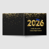 Livre D'or Class of 2026 Gold Balloons With Blue Cap (Complet)