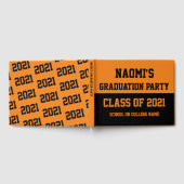Livre D'or Classe Orange & Black Graduation Party de 2024 (Complet)
