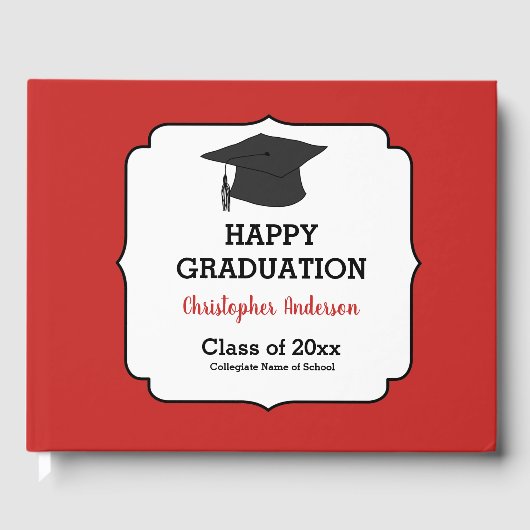 Livre D'or Classe rouge de diplôme (Recto)