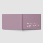 Livre D'or Classic Elegant Dusty Purple Noms De Mariage Perso (Complet)