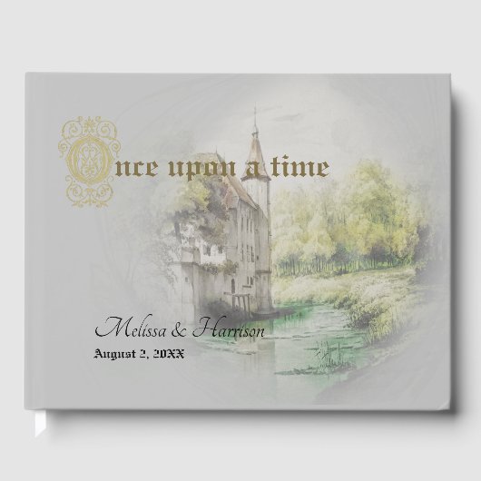 Livre d'or Classic Fairytale Castle Painting (Recto)