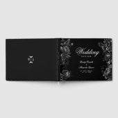 Livre D'or Classic gothique noir Monogram Crest Mariage (Complet)