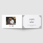 Livre D'or Classic Monogram Elegant Border Wedding (Complet)