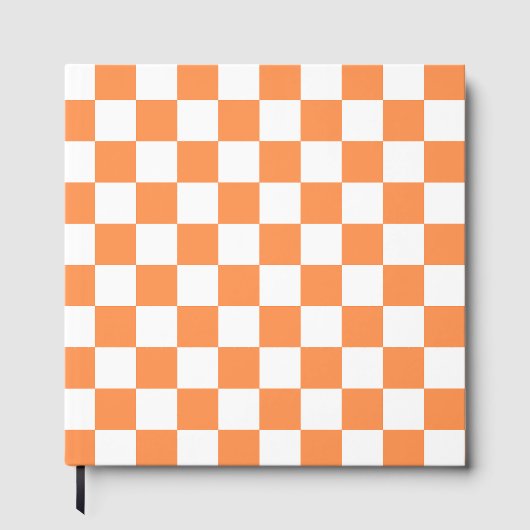 Livre D'or Classic visual salmon checkerboard  (Recto)