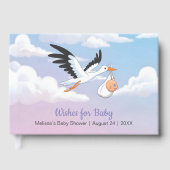Livre D'or Cloudy Sky Stork Baby Shower (Recto)