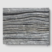 Livre D'or Coeur en bois sculpté Mariage rustique (Verso)