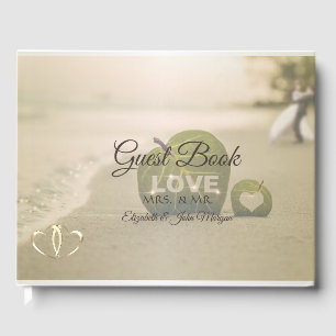 Livre D'or Cœurs de Plage Tropicale, Mariage de Couple