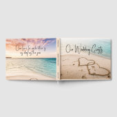 Livre D'or Coeurs romantiques en Sand Beach Mariage (Complet)