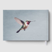 Livre D'or Colibri et Mariage d'Hibiscus | Bleu (Verso)