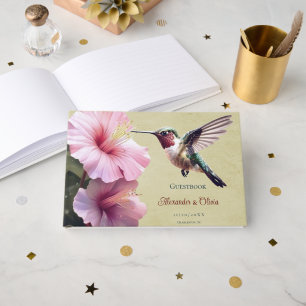 Livre D'or Colibri et Mariage d'Hibiscus Jaune
