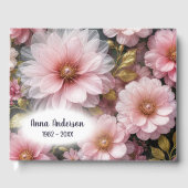 Livre D'or Collection Abstraite Cosmos Rose (Recto)