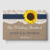 Livre D'or Collection de Mariages de tournesol rustique - Mar (Recto)