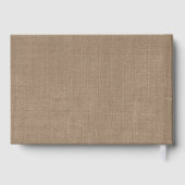 Livre D'or Collection de Mariages Rustic Burlap (Verso)