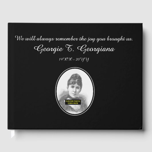 Livre d'or commémoratif Customisé (Recto)