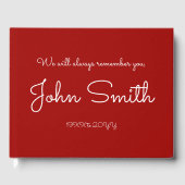 Livre d'or commémoratif de deuil et de plénitude (Recto)