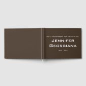 Livre d'or commémoratif en deuil, Customisé (Complet)