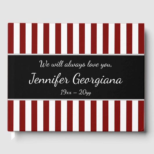 Livre d'or commémoratif trié et Customisé (Recto)