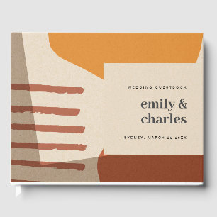 LIVRE D'OR CONCEPTION ABSTRAITE MODERNE DE LA TERRACOTTA