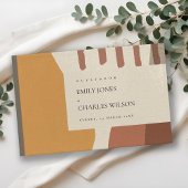 LIVRE D'OR CONCEPTION ABSTRAITE MODERNE DE LA TERRACOTTA