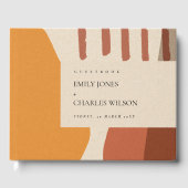 LIVRE D'OR CONCEPTION ABSTRAITE MODERNE DE LA TERRACOTTA (Recto)