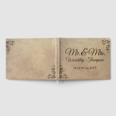 Livre D'or Conception élégante et rustique du parchemin Maria (Complet)