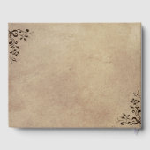 Livre D'or Conception élégante et rustique du parchemin Maria (Verso)