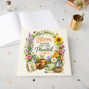 Livre D'or Conception Inspirante de Jardin Floral Aquarelle