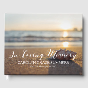 Livre D'or Conch sur la plage en mémoire d'amour